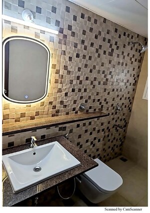 Bathroom in 2 BHK Apartment at Karle Vario Homes, Hebbal – for Rent