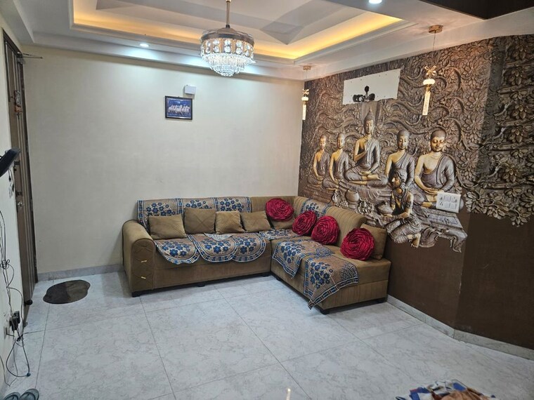 Living Room, sunshine-enclave 3 Bedroom 1500 Sq.Ft. Apartment In Vip Road Zirakpur 10521845