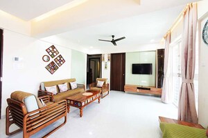 Living Room in 4 BHK Apartment at Wakad – for Sale