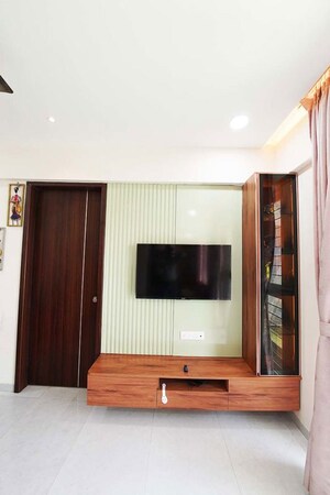 Living Room in 4 BHK Apartment at Wakad – for Sale