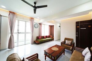 Living Room in 4 BHK Apartment at Wakad – for Sale