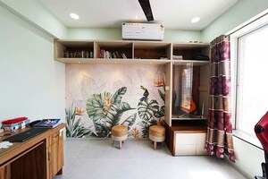 Living Room in 4 BHK Apartment at Wakad – for Sale