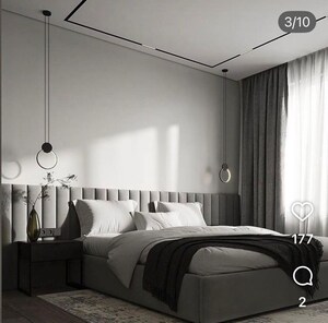 Bedroom in 4 BHK Builder Floor at Vasant Vihar – for Sale