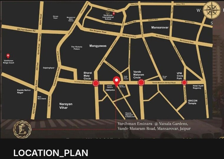Map Location, mansarovar 3 Bedroom 1741 Sq.Ft. Apartment In Mansarovar Jaipur 10521942