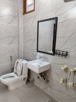 Bathroom in 3 BHK Apartment at Dwarka – for Rent