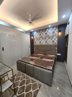 Bedroom in 3 BHK Builder Floor at Freedom Fighters Enclave – for Rent
