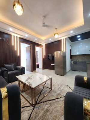 Living Room in 3 BHK Builder Floor at Freedom Fighters Enclave – for Rent