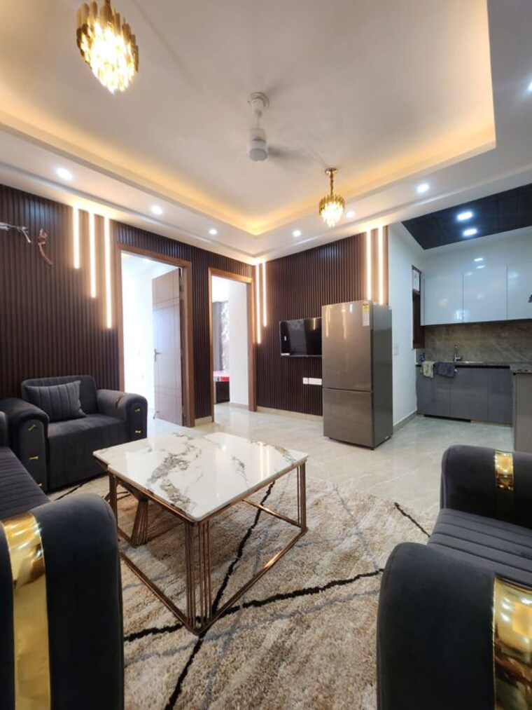 Living Room, freedom fighters enclave 3 Bedroom 1500 Sq.Ft. Builder Floor In Freedom Fighters Enclave Delhi 10522122