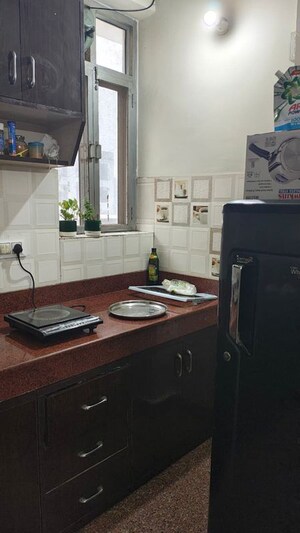 Kitchen in 1 BHK Builder Floor at Freedom Fighters Vihar – for Rent