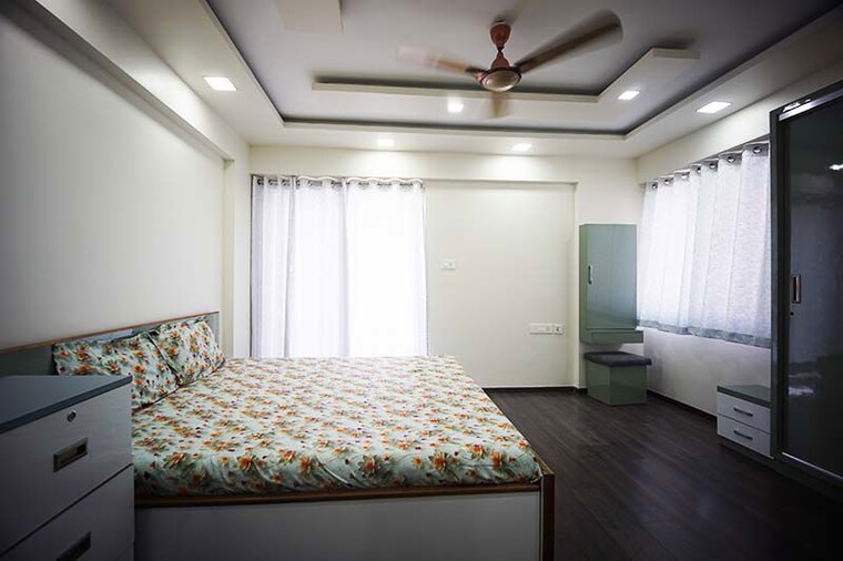 Bedroom, kondhwa budruk 3 Bedroom 1200 Sq.Ft. Apartment In Kondhwa Budruk Pune 10522215