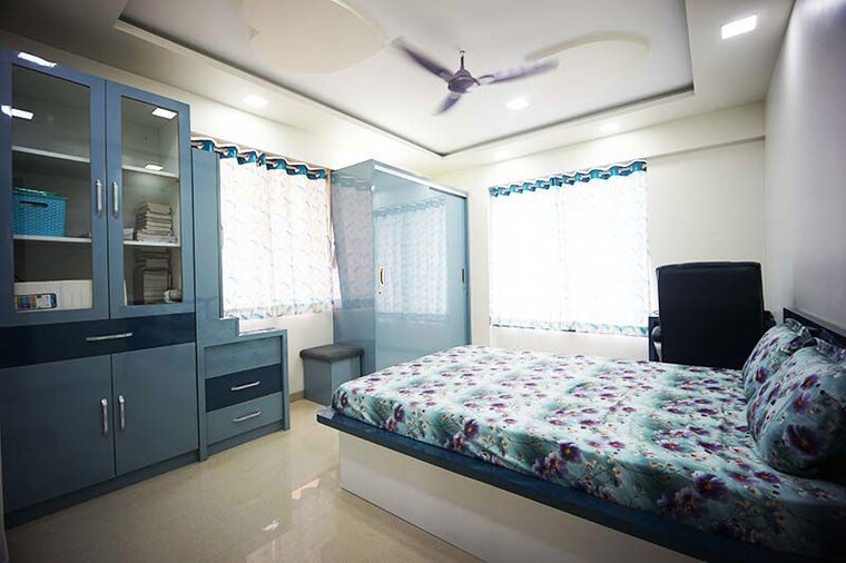 Bedroom, kondhwa budruk 3 Bedroom 1200 Sq.Ft. Apartment In Kondhwa Budruk Pune 10522215