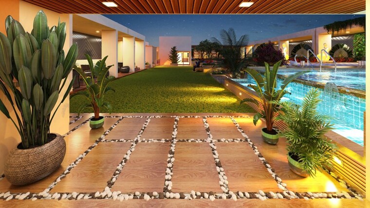Garden, reliant-floresta 3 Bedroom 1863 Sq.Ft. Apartment In Dholai Jaipur 10522185