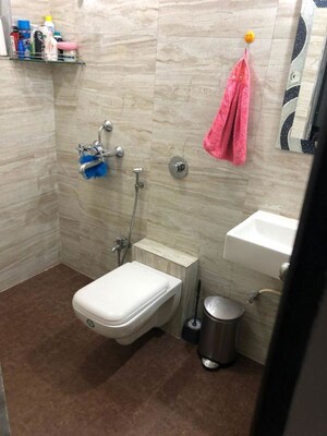 Bathroom in 2 BHK Apartment at Cosmos Regency Kavesar, Kavesar – for Rent