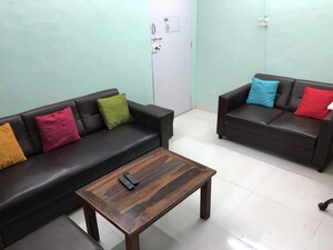 Living Room in 1 BHK Apartment at Worli – for Rent