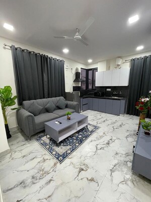 Living Room in 1 BHK Builder Floor at Sector 56 – for Rent