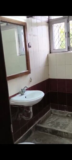 Bathroom in 3 BHK Builder Floor at Kalkaji – for Rent