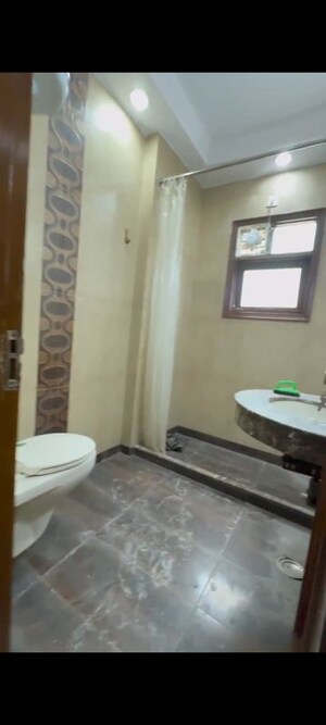 Bathroom in 3 BHK Builder Floor at Greater Kailash I – for Rent