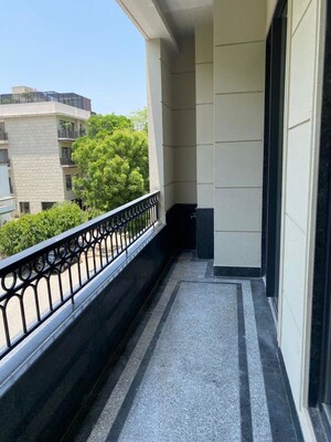 Balcony in 4 BHK Builder Floor at Vasant Vihar – for Rent