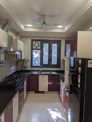 Kitchen in 3 BHK Builder Floor at Kalkaji – for Rent