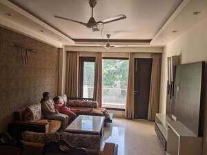 Living Room in 3 BHK Builder Floor at Kalkaji – for Rent