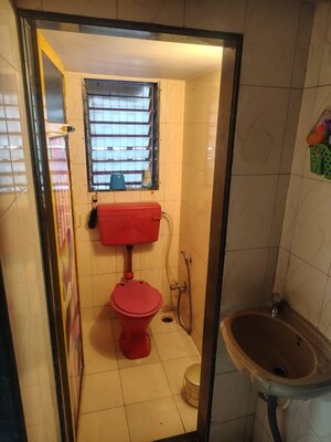 Bathroom in 1 BHK Apartment at Jivdani Krupa Housing Society, Borivali East – for Sale