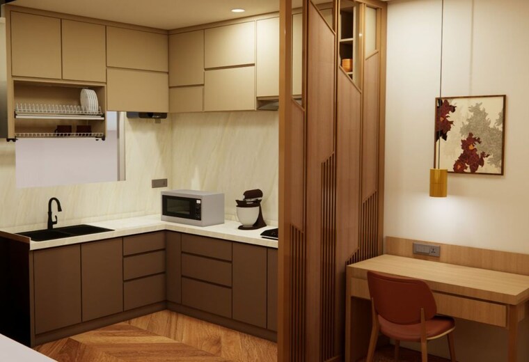 Kitchen, sector 135 1 RK 550 Sq.Ft. Apartment In Sector 135 Noida 10522761