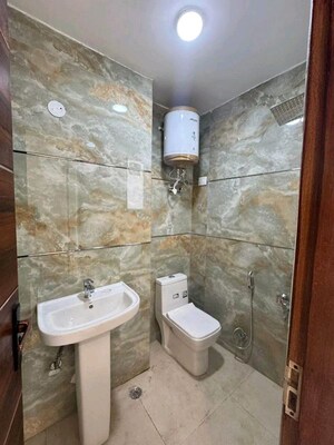 Bathroom in 3 BHK Apartment at Chattarpur – for Rent