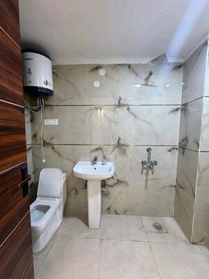 Bathroom in 3 BHK Apartment at Chattarpur – for Rent