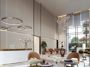 Building Lobby in 3 BHK Apartment at Whiteland The Aspen, Sector 76 – for Sale