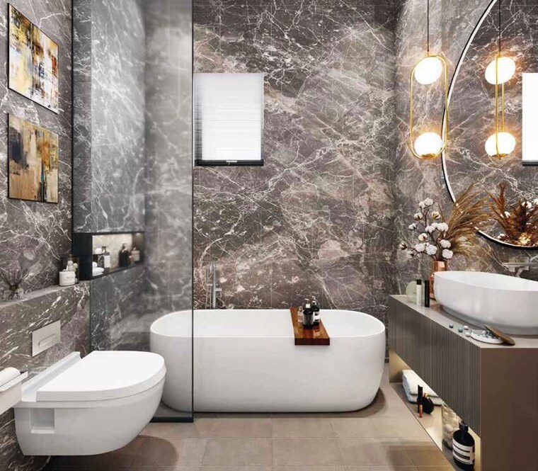 Bathroom, whiteland-the-aspen 3 Bedroom 2330 Sq.Ft. Apartment In Sector 76 Gurgaon 10523069