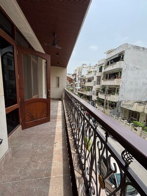 Balcony in 3 BHK Builder Floor at Shivalik Colony – for Rent
