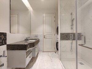Bathroom in 1 BHK Apartment at Bhartiya Leela Residences, Thanisandra Main Road – for Rent
