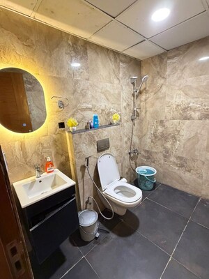 Bathroom in 1 RK Apartment at Supertech North Eye, Sector 74 – for Rent