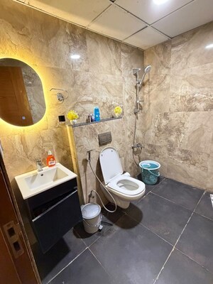 Bathroom in 1 RK Apartment at Supertech North Eye, Sector 74 – for Rent