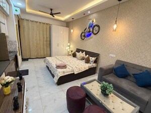 Living Room in 1 RK Apartment at Supertech North Eye, Sector 74 – for Rent