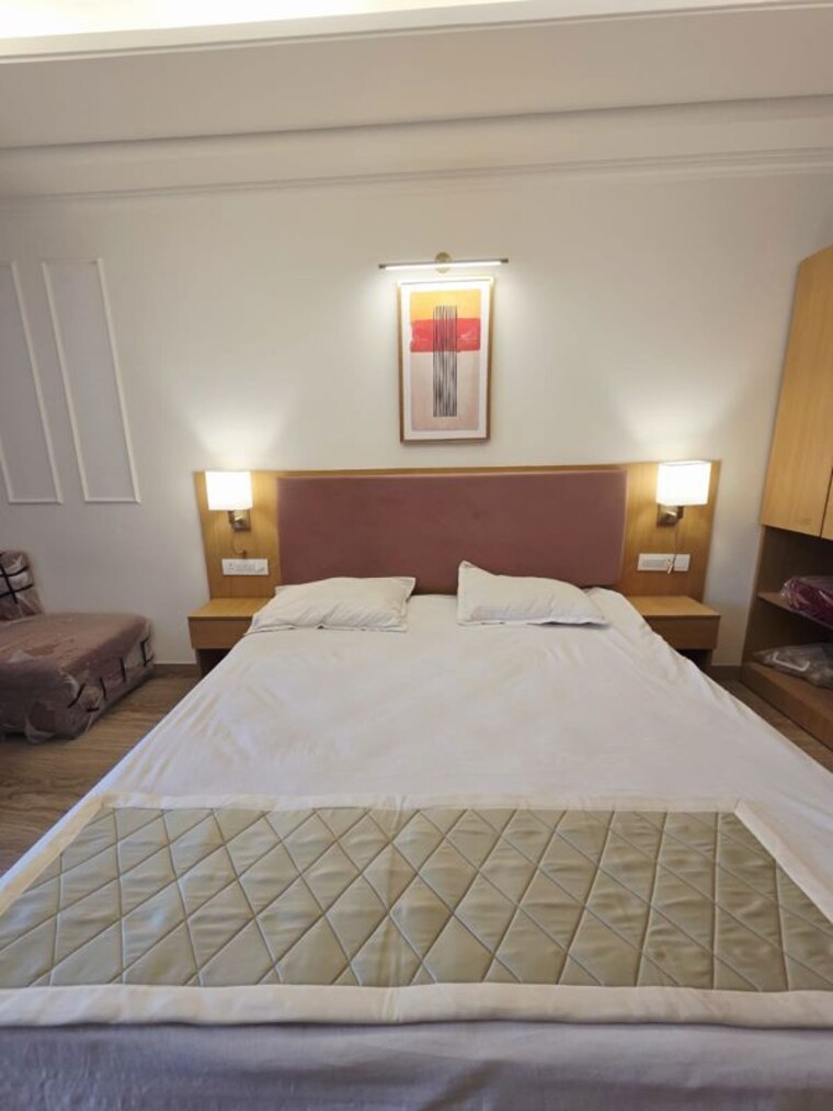 Bedroom, sector 32 Studio 653 Sq.Ft. Builder Floor In Sector 32 Gurgaon 10523439