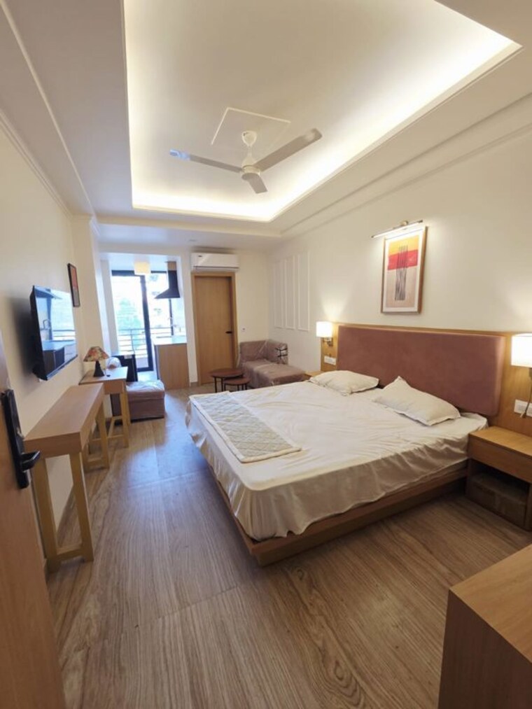 Bedroom, sector 32 Studio 653 Sq.Ft. Builder Floor In Sector 32 Gurgaon 10523439
