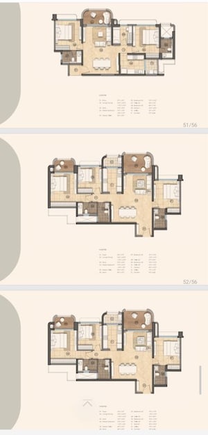 Floor Plan in 3 BHK Apartment at Lodha Elanza, Dommasandra – for Sale
