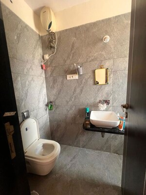 Bathroom in 2 BHK Apartment at Wisemen Fressia Rainbello, Malad East – for Rent