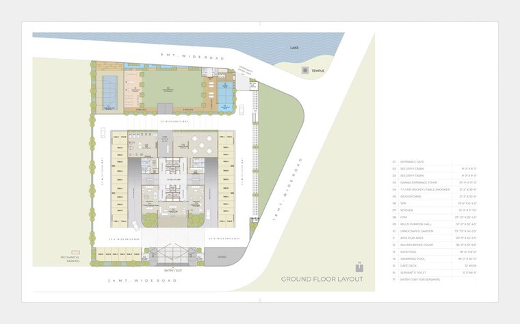 Master Plan, raamah-ellemento 4 Bedroom 2834 Sq.Ft. Apartment In Sevasi Vadodara 10503475
