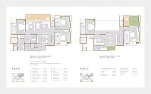 Floor Plan in 4 BHK Apartment at Raamah Ellemento, Sevasi – for Sale