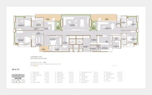 Floor Plan in 4 BHK Apartment at Raamah Ellemento, Sevasi – for Sale
