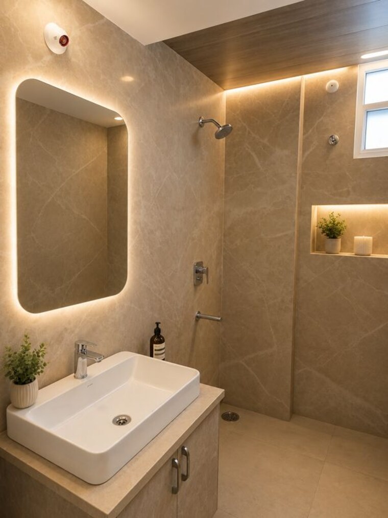 Bathroom, safah-eminence 3 Bedroom 1702 Sq.Ft. Apartment In Banjara Hills Hyderabad 10523720