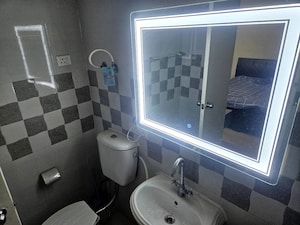 Bathroom in 2 BHK Apartment at Gaur Yamuna City 16th Park View, Gaur Yamuna City – for Rent