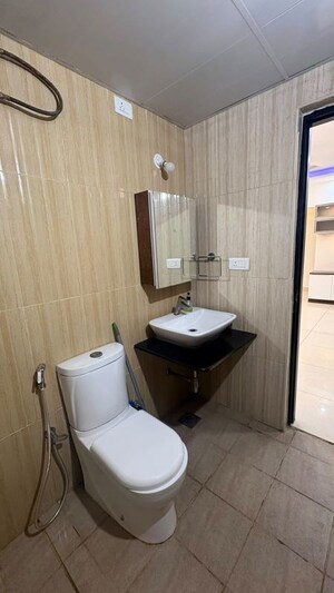 Bathroom in 3 BHK Apartment at Shriram Luxor, Hennur Road – for Rent