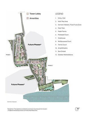 3 BHK Apartment – Map Location View at Assetz Mizumi Reserve, Kudlu - for Sale