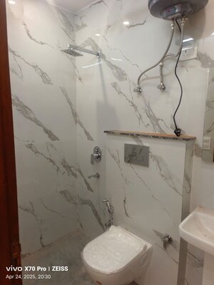 Bathroom in 1 BHK Builder Floor at Khanpur – for Rent