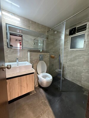 Bathroom in 2 BHK Apartment at Pharande Puneville, Punawale – for Rent