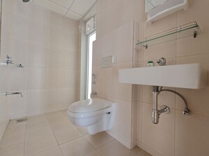 Bathroom in 3 BHK Apartment at Godrej Emerald, Ghodbunder Road – for Rent
