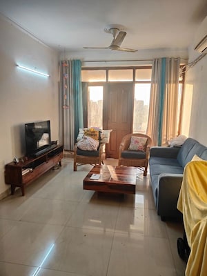 Living Room in 3 BHK Apartment at Dwarka – for Rent